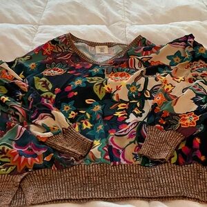 Aldo Martins Multicolor Floral V-Neck Sweater